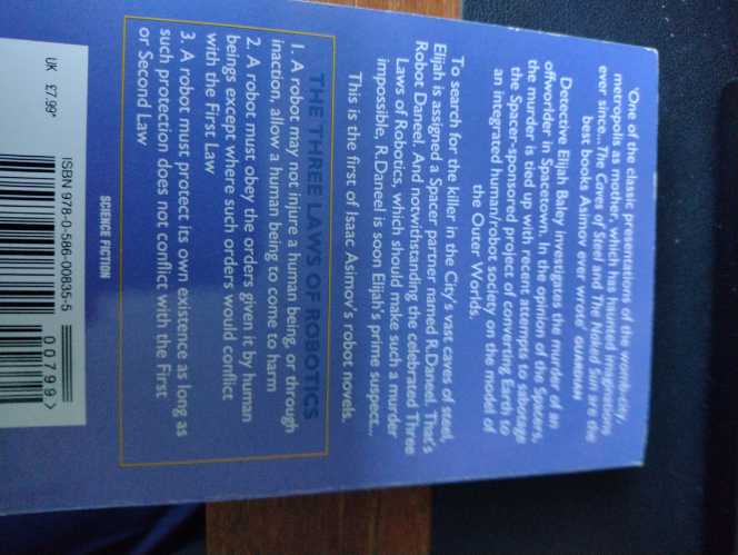 The Caves of Steel - Isaac Asimov (Harper Voyager - Paperback) book collectible [Barcode 9780586008355] - Main Image 3