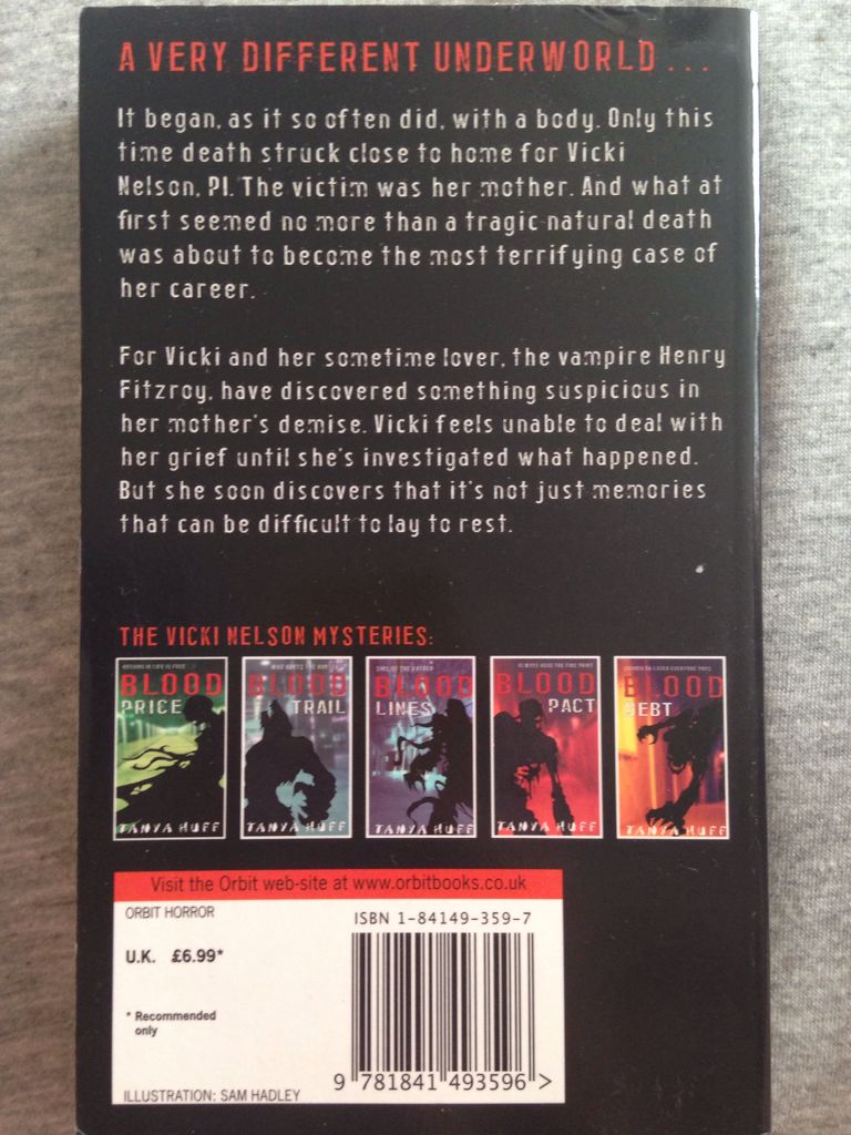 Blood Pact - Tanya Huff (Orbit - Paperback) book collectible [Barcode 9781841493596] - Main Image 2