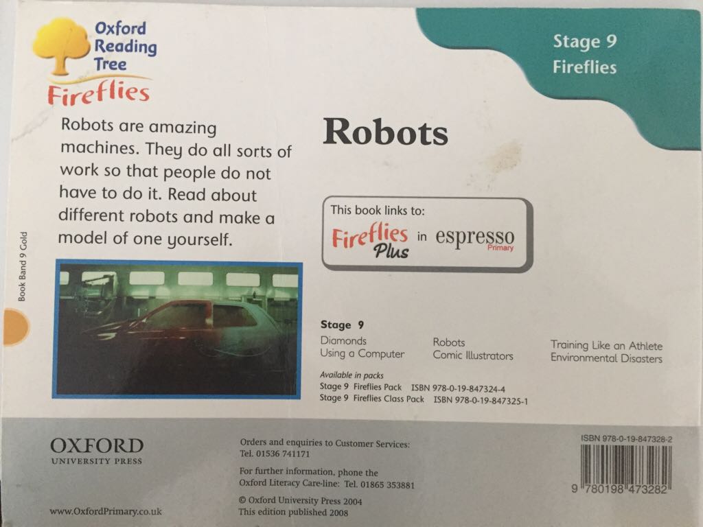 Robots  (Oxford Reading Tree) book collectible [Barcode 9780198473282] - Main Image 2