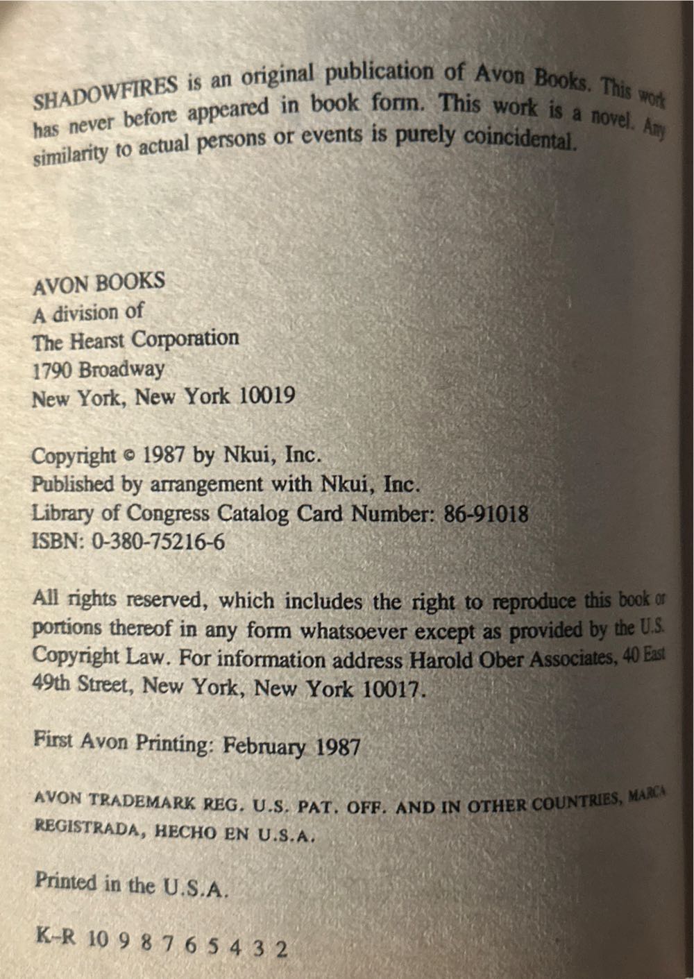 Shadowfires - Dean Koontz (Avon - Paperback) book collectible [Barcode 9780380752164] - Main Image 3