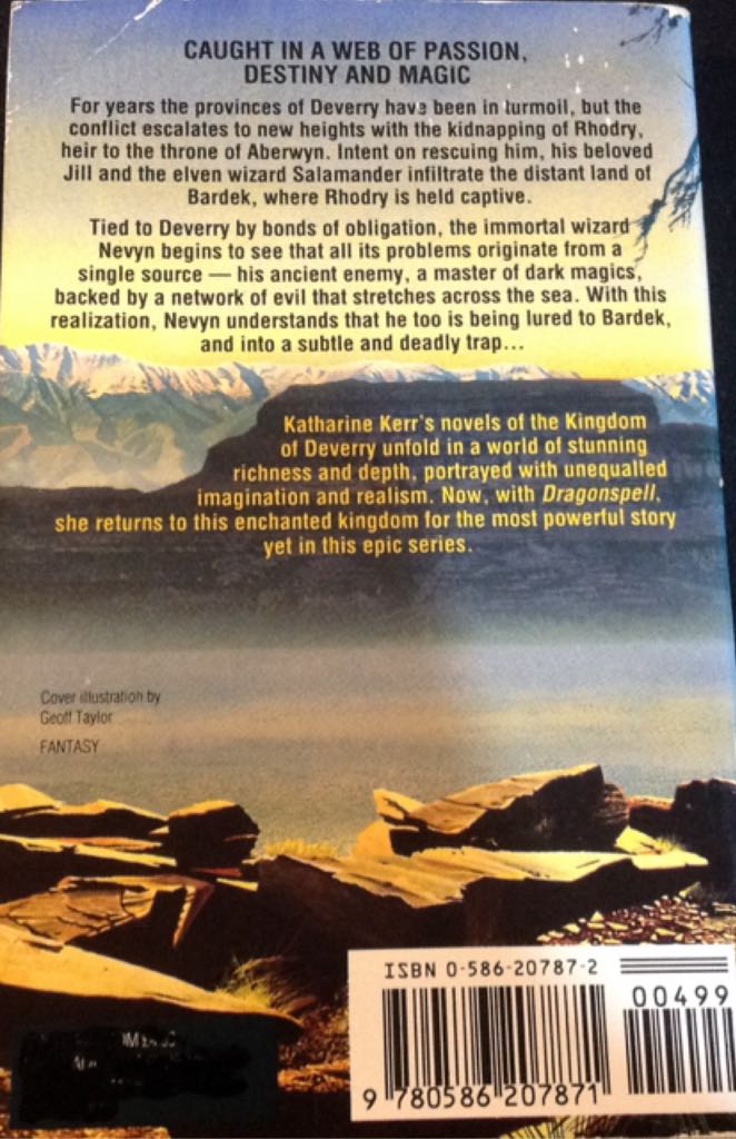Dragonspell - Katharine Kerr (Harper Collins - Paperback) book collectible [Barcode 9780586207871] - Main Image 2