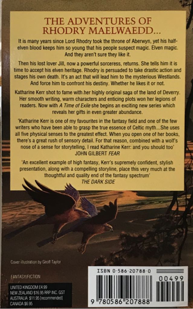 Time Of Exile, A - Katharine Kerr (Grafton - Paperback) book collectible [Barcode 9780586207888] - Main Image 2