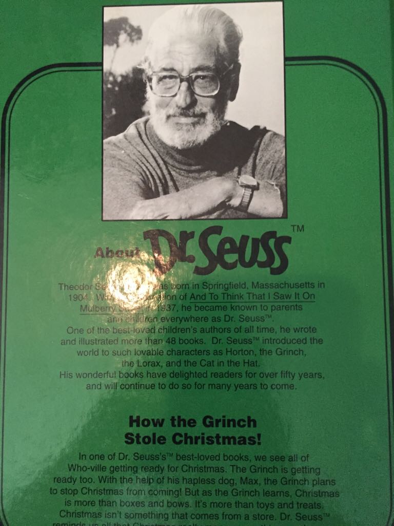 How The Grinch Stole Christmas - Dr Seuss, book collectible - Main Image 2