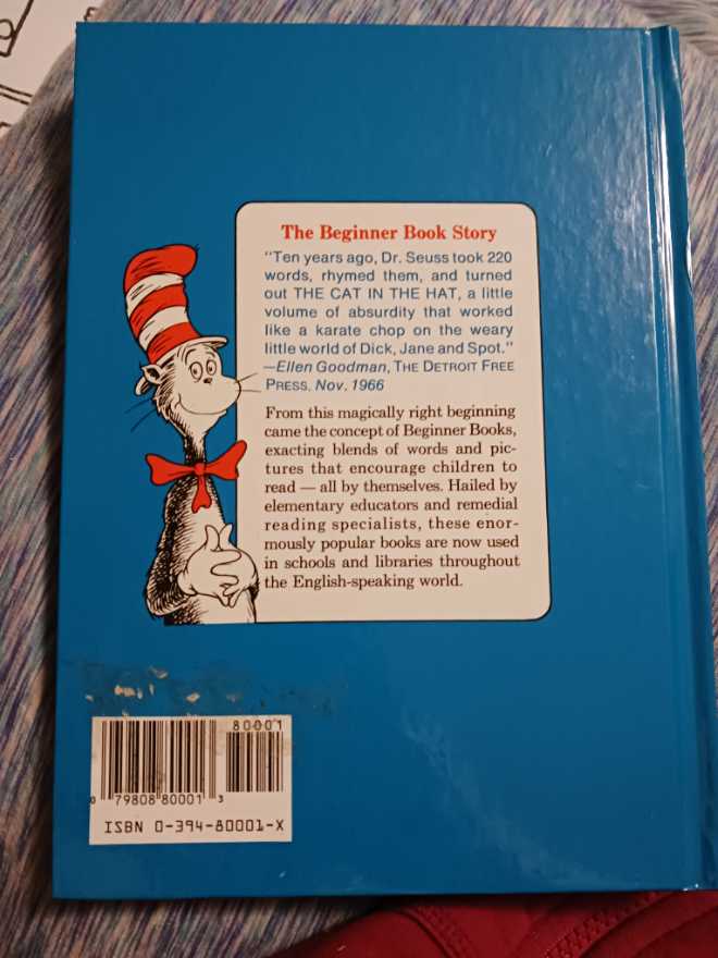 The Cat in the Hat - Dr. Seuss (Early Moments - Hardcover) book collectible [Barcode 079808800013] - Main Image 2