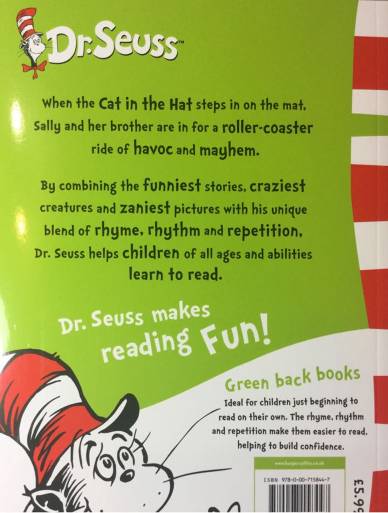 The Cat in the Hat  (Harper Collins - Paperback) book collectible - Main Image 2