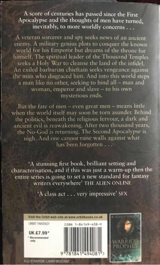 The Darkness That Comes Before - R. Scott Bakker (Orbit Books - Paperback) book collectible [Barcode 9781841494081] - Main Image 2