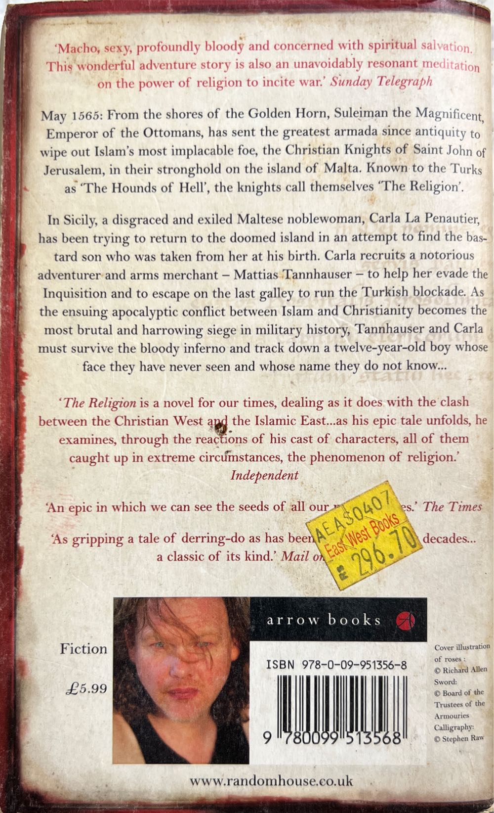 The Religion - Tim Willocks (Arrow Books - Paperback) book collectible [Barcode 9780099513568] - Main Image 2
