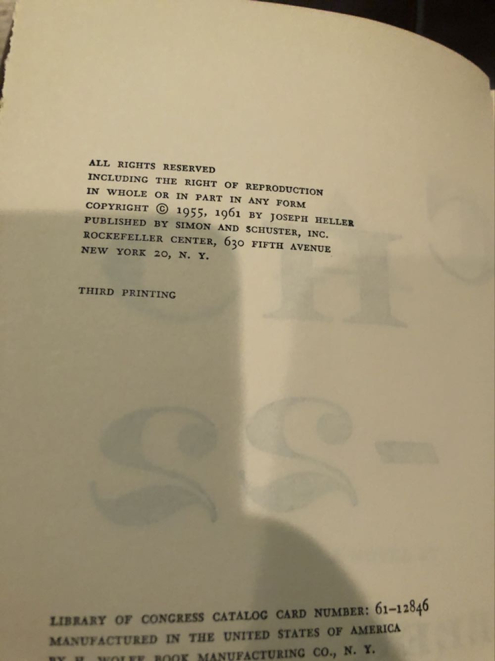 Catch-22 - Joseph Heller (Simon & Schuster - Hardcover) book collectible - Main Image 2