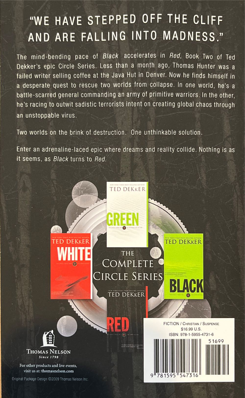 Circle Series: 2 Red, The Heroic Rescue - Ted Dekker (Thomas Nelson - Paperback) book collectible [Barcode 9781595547316] - Main Image 2