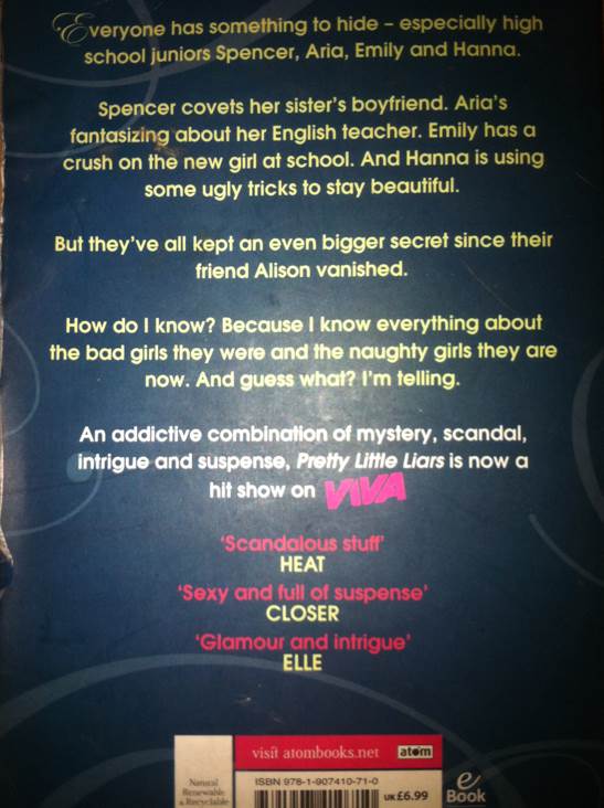 Pretty Little Liars - Sara Shepard (Orion) book collectible [Barcode 9781907410710] - Main Image 2