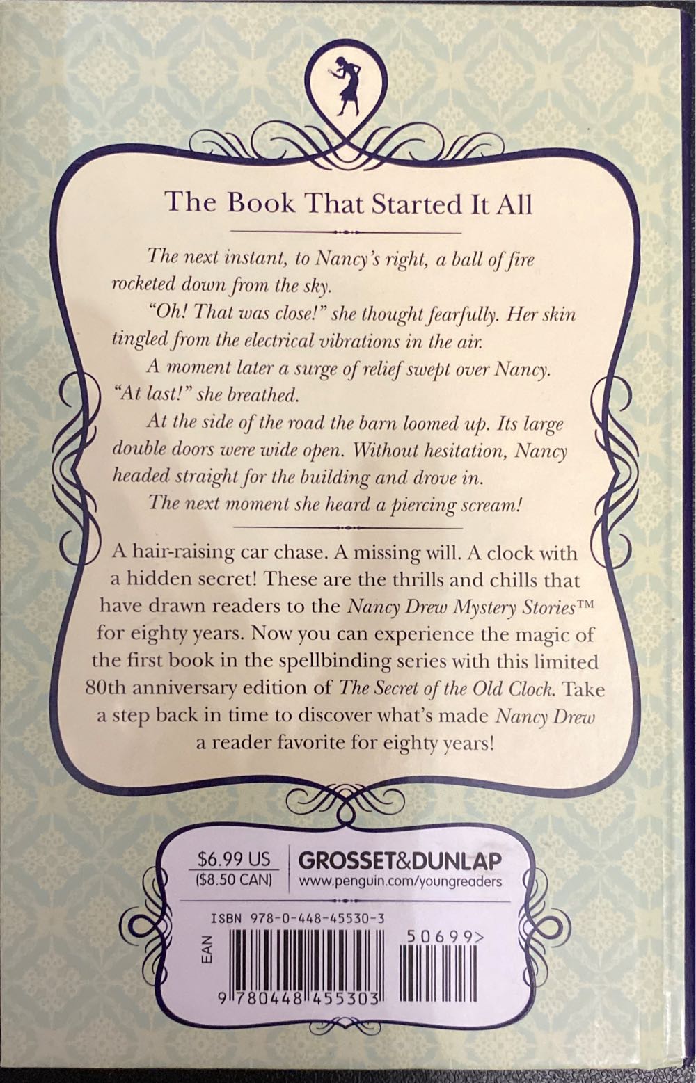 The Secret Of The Old Clock 80th Anniversary Limited Edition - Carolyn Keene (Grosset & Dunlap - Hardcover) book collectible [Barcode 9780448455303] - Main Image 2