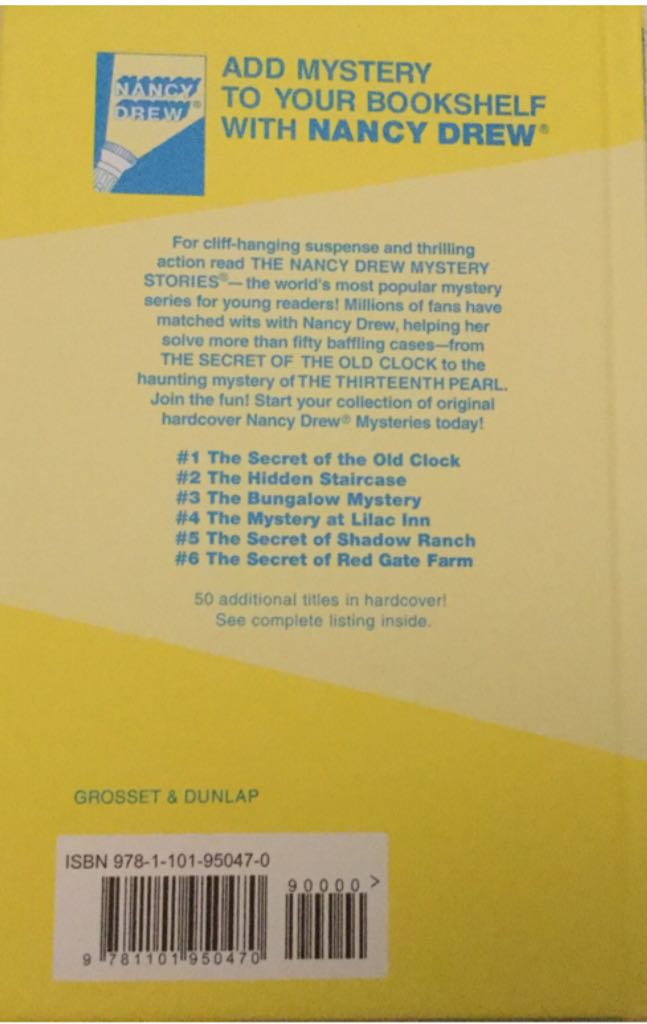The Secret Of The Old Clock - Carolyn Keene (Grosset & Dunlap - Hardcover) book collectible [Barcode 9781101950470] - Main Image 2