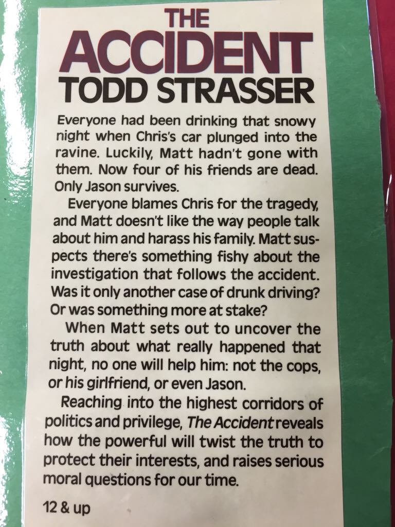 The Accident  book collectible [Barcode 9780440500612] - Main Image 2