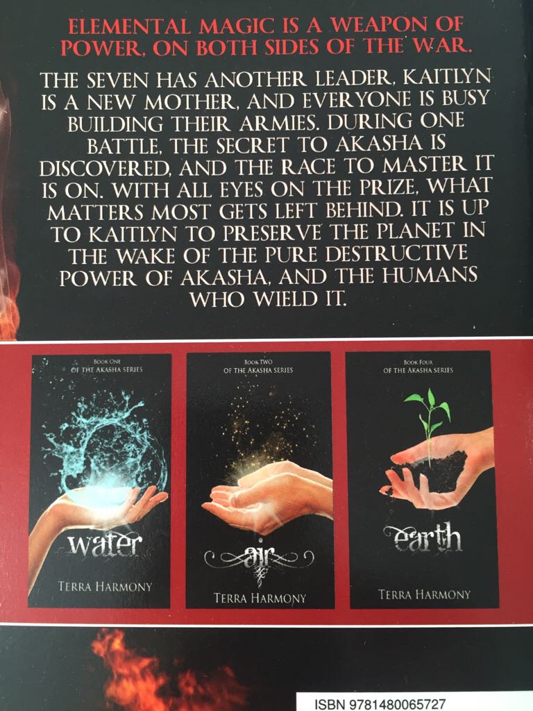 Fire - Terra Harmony (Createspace Independent Pub) book collectible [Barcode 9781480065727] - Main Image 2