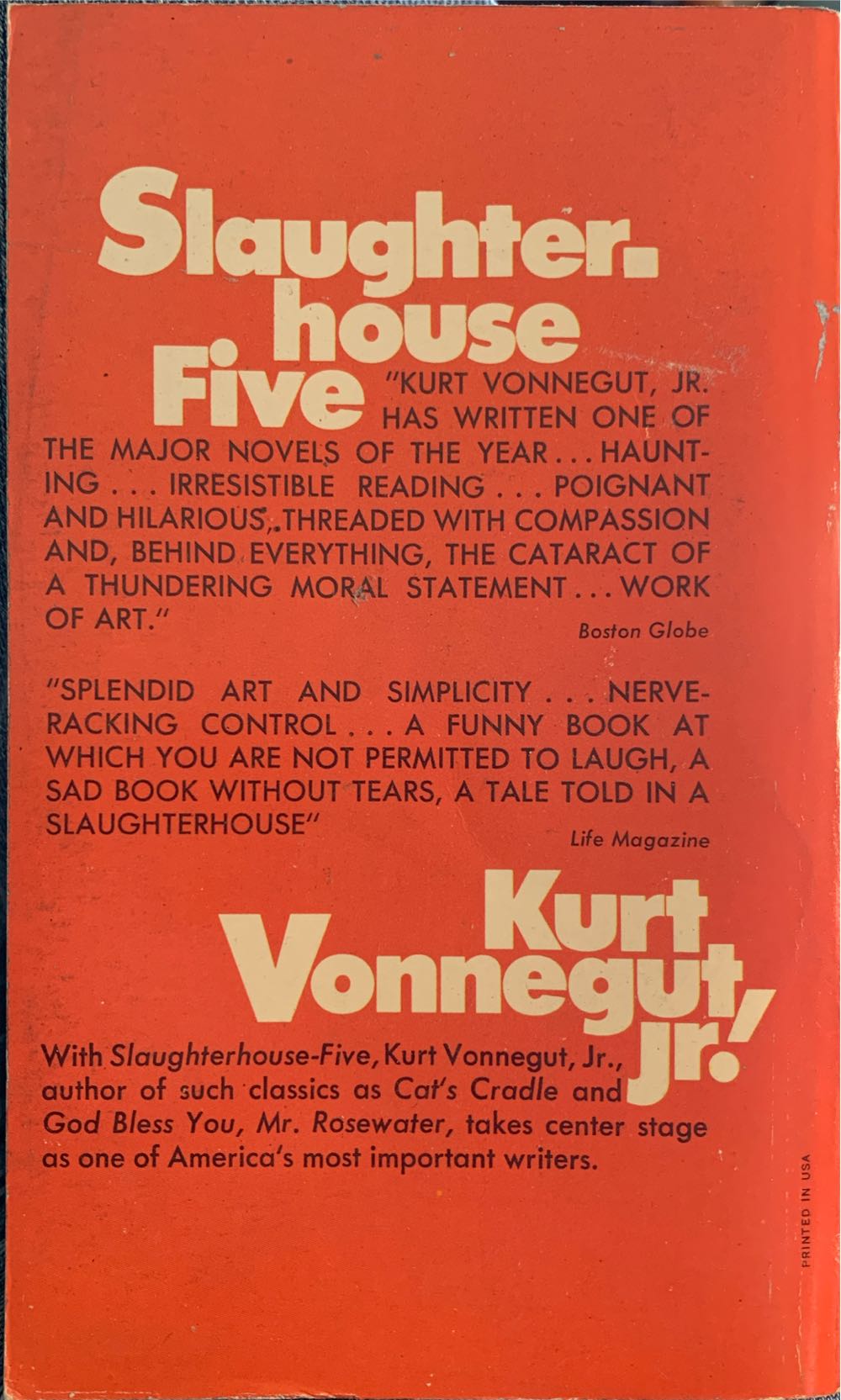 Slaughterhouse Five - Kurt Vonnegut Jr. (Dell - Paperback) book collectible - Main Image 2
