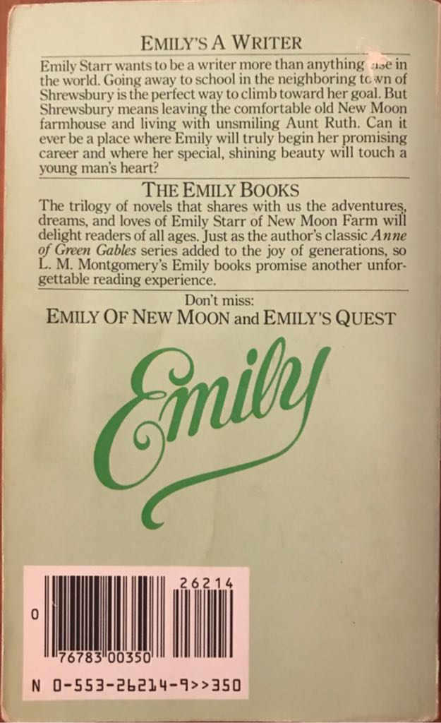 Emily Climbs - L. M. Montgomery (Bantam Books - Paperback) book collectible [Barcode 9780553262148] - Main Image 2