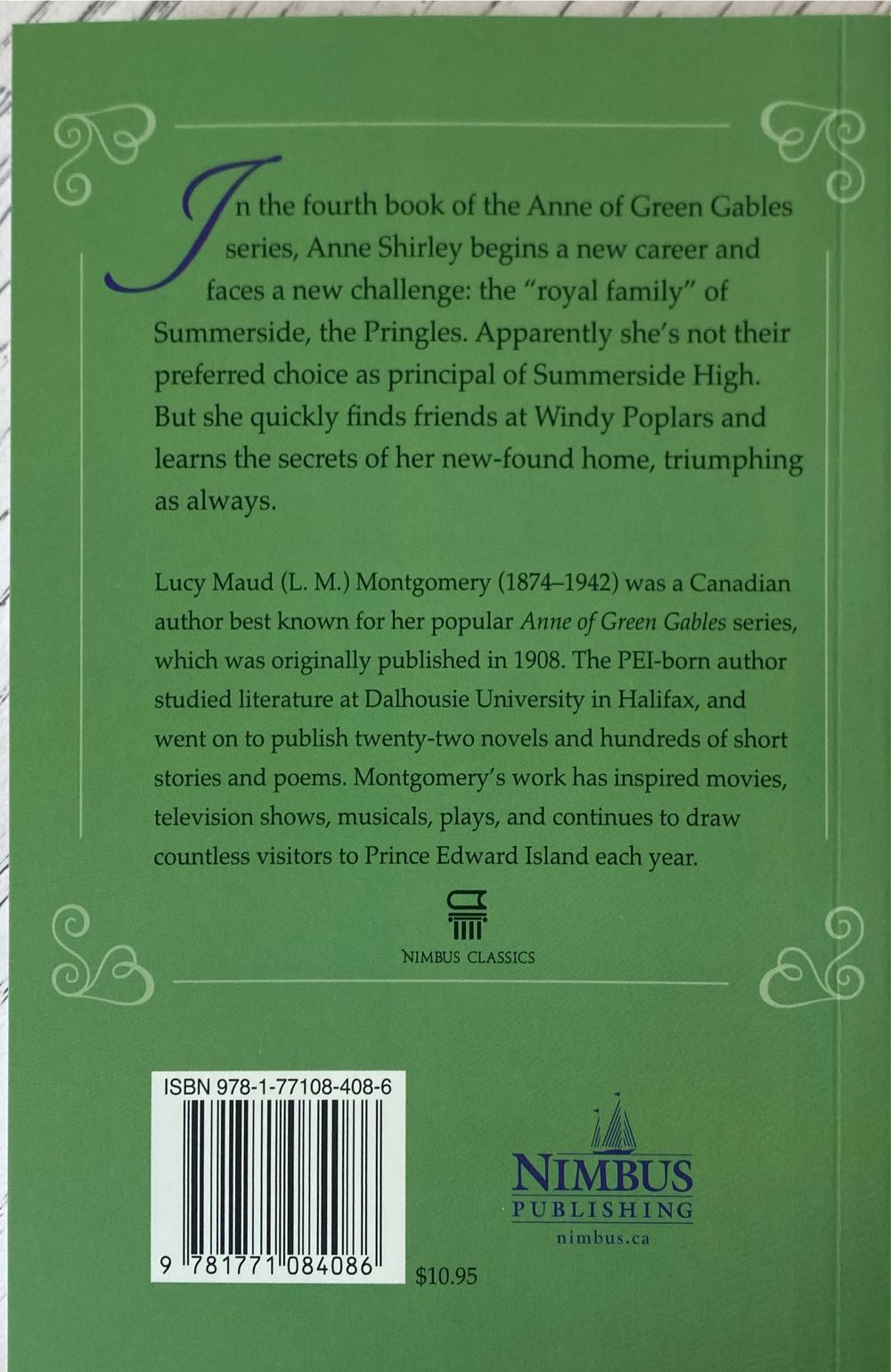 Anne of Windy Poplars - M. Montgomery (Nimbus Publishing - Paperback) book collectible [Barcode 9781771084086] - Main Image 2