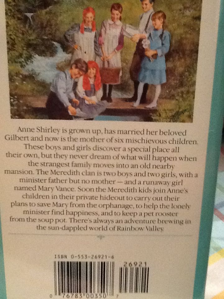 Rainbow Valley - L.M. Montgomery (Starfire - Paperback) book collectible [Barcode 9780553269215] - Main Image 2