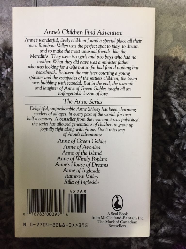 Rainbow Valley - Lucy Maud Montgomery (Seal Books) book collectible [Barcode 9780770422677] - Main Image 2