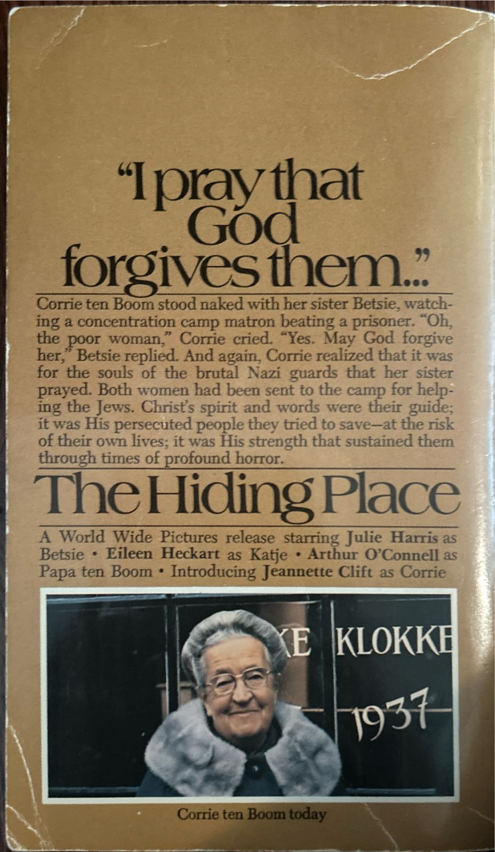 Hiding Place, The - Corrie Ten Boom (Fleming H Revell Company - Paperback) book collectible - Main Image 2