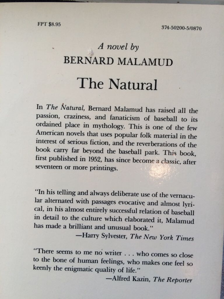 The Natural  book collectible - Main Image 2