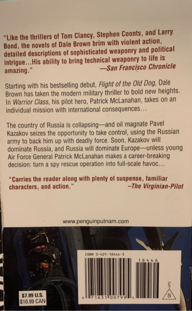 Warrior Class - Dale Brown (Berkley - Paperback) book collectible [Barcode 9780425184462] - Main Image 2