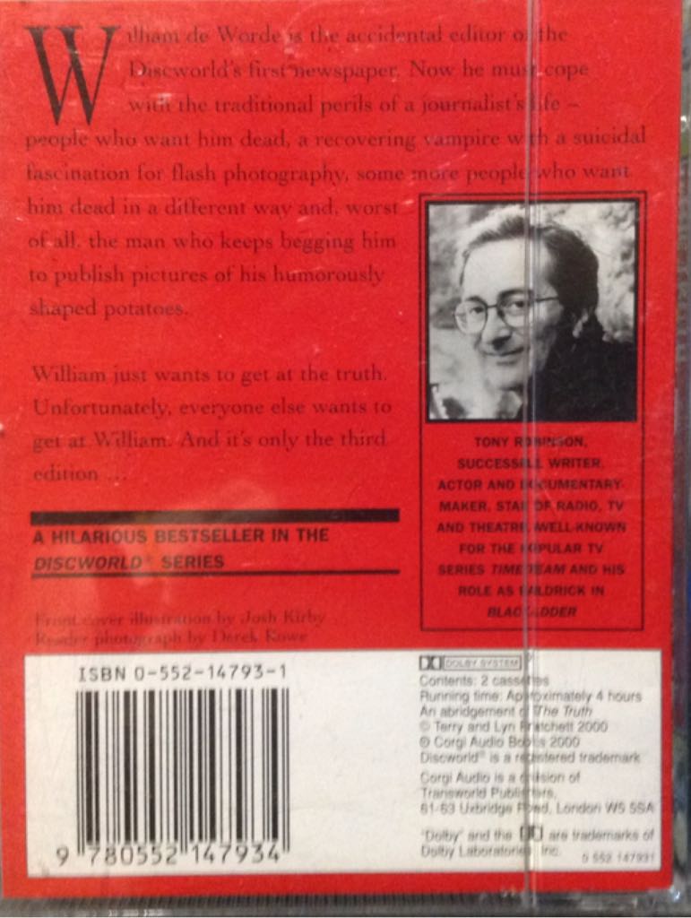 Truth, The - Terry Pratchett (Corgi Audio - Audiobook) book collectible [Barcode 9780552147934] - Main Image 2