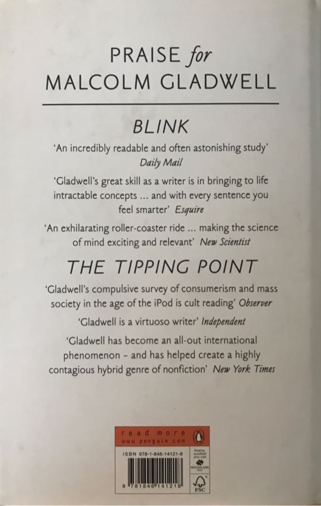 Outliers: The Story Of Success - Malcolm Gladwell (Penguin Books - Hardcover) book collectible [Barcode 9781846141218] - Main Image 2