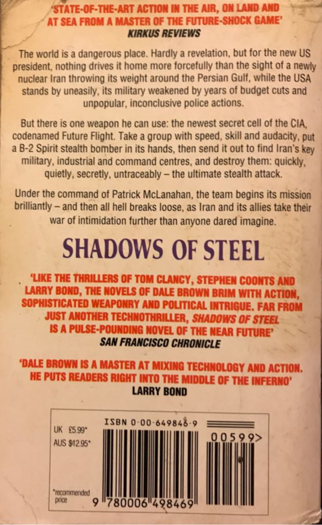 Shadows of Steel - Dale Brown (HarperCollins - Paperback) book collectible [Barcode 9780006498469] - Main Image 2