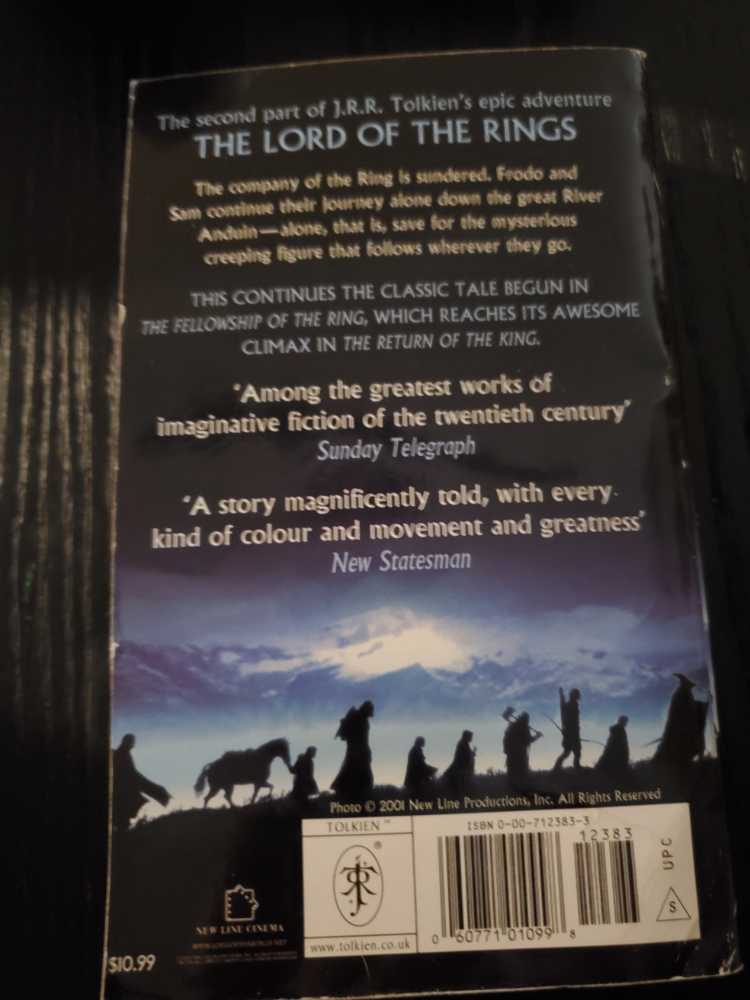 The Lord Of The Rings: The Two Towers - J.R.R. Tolkien (- Paperback) book collectible - Main Image 2