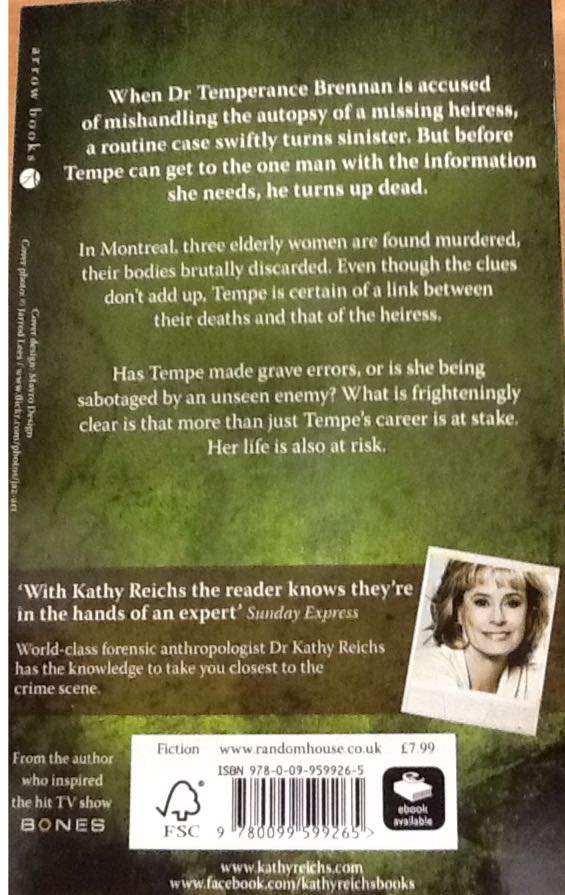 206 Bones - Kathy Reichs (- Paperback) book collectible [Barcode 9780099599265] - Main Image 2