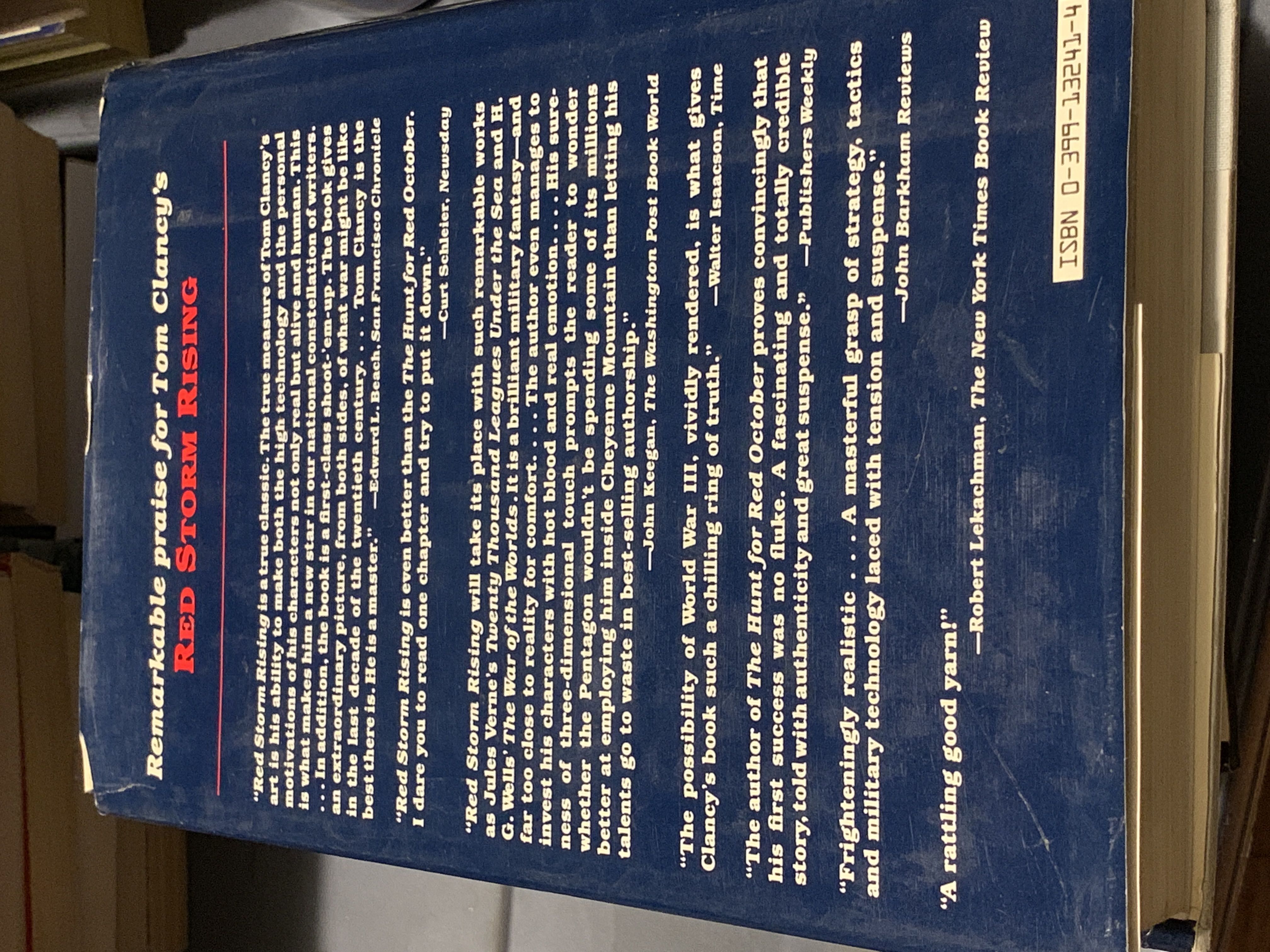 Patriot Games - Tom Clancy (Putnam - Hardcover) book collectible [Barcode 0399132414] - Main Image 2