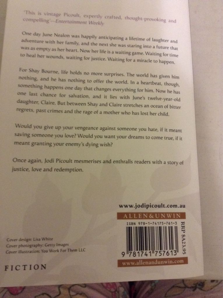 Change Of Heart - Jodi Picoult (Allen & Unwin - Paperback) book collectible [Barcode 9781741757613] - Main Image 2