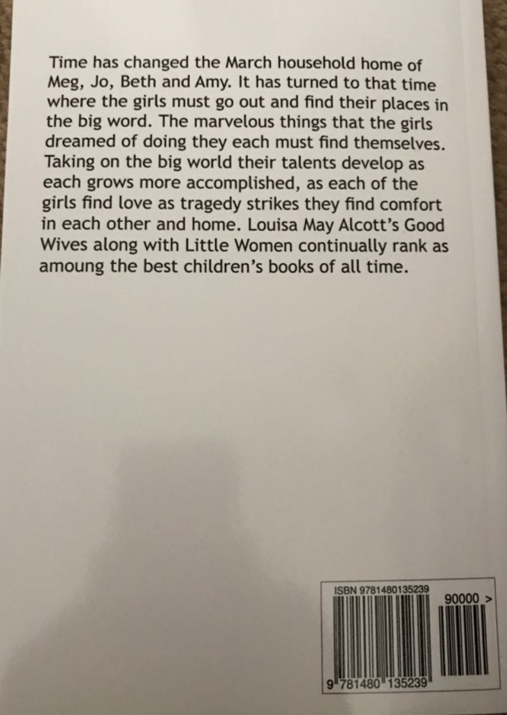 Good Wives - Louisa May Alcott (Loki’s Publishing) book collectible [Barcode 9781480135239] - Main Image 2