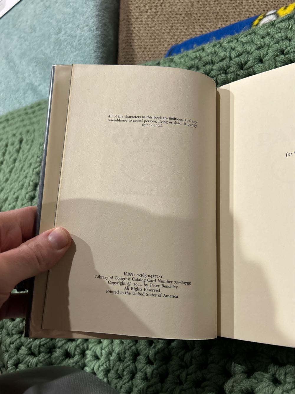 Jaws - Peter Benchley (A Doubleday & Company, Inc. - Hardcover) book collectible [Barcode 9781611297225] - Main Image 3