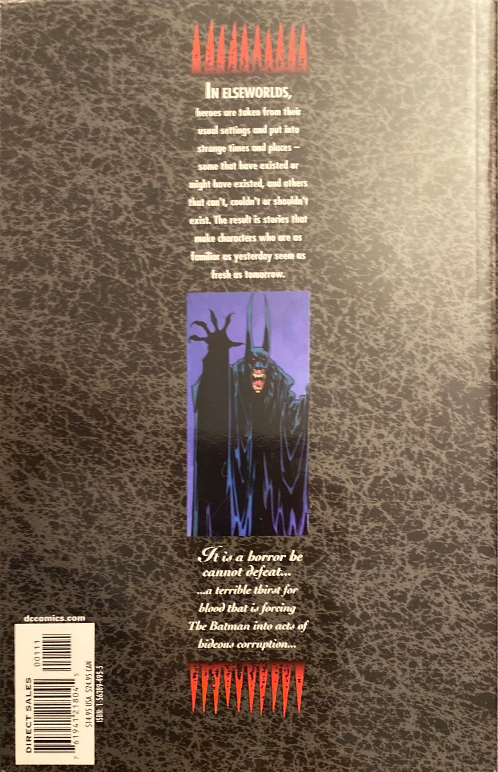 Batman: Crimson Mist - Doug Moench/John Beatty/Kelley Jones/L. Jon Wertheim (DC Comics - Trade Paperback) book collectible [Barcode 9781563894954] - Main Image 2