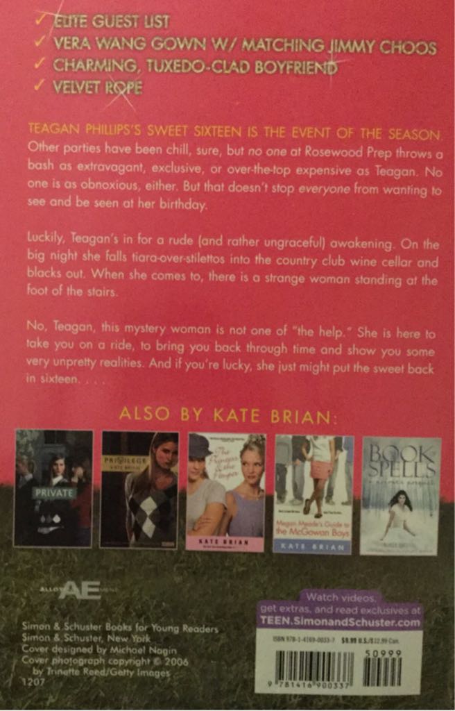 Sweet 16 - Brian, Kate book collectible - Main Image 2