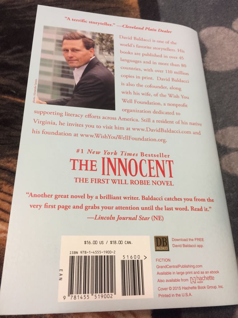 Innocent, The - David Baldacci (Grand Central Publishing - Trade Paperback) book collectible [Barcode 9781455519002] - Main Image 2