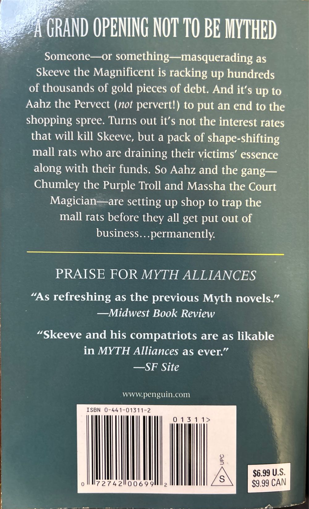 Myth-Taken Identity - Robert Asprin (The Berkley Publishing Group - Paperback) book collectible [Barcode 9780441013111] - Main Image 2