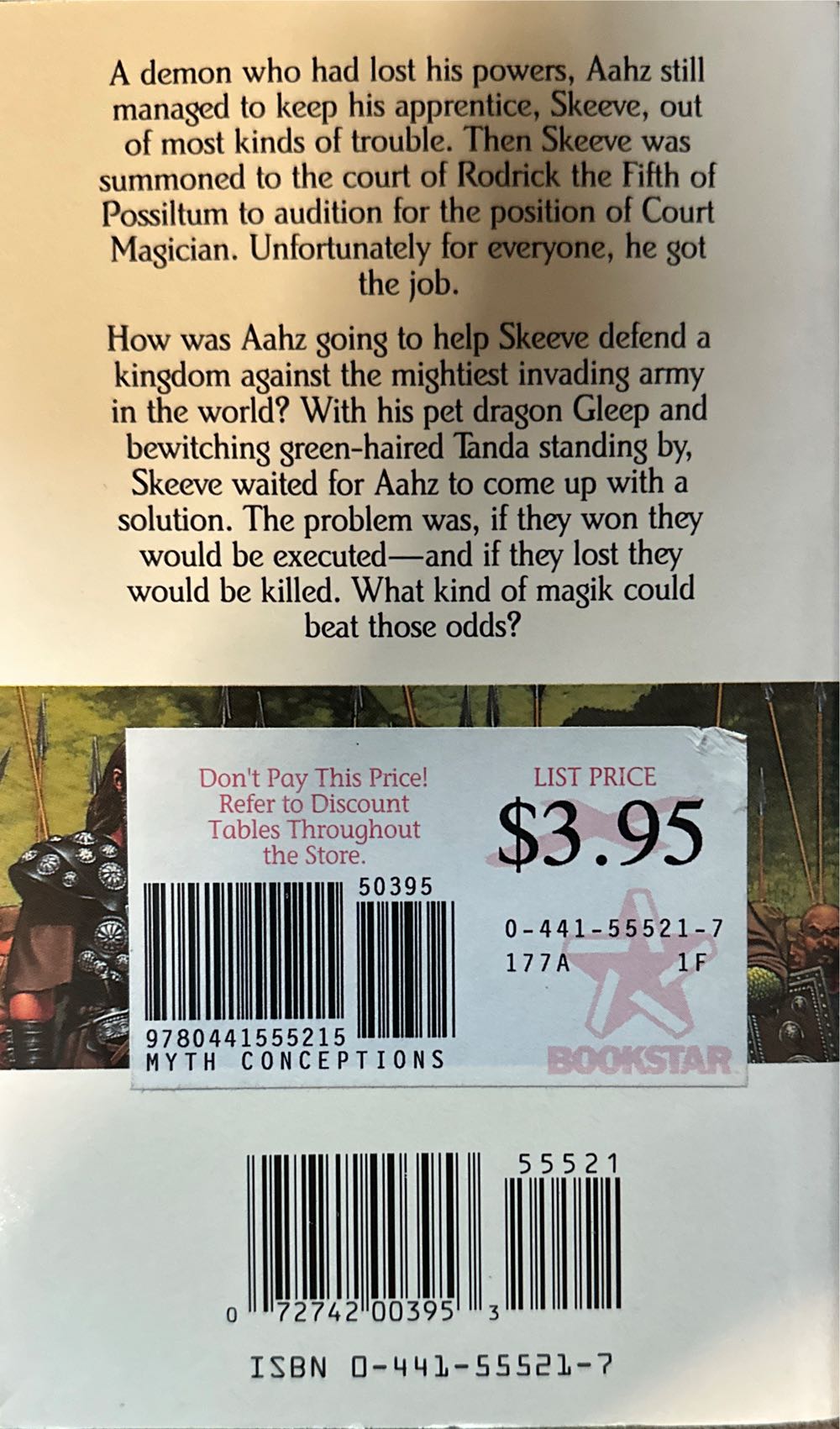 Myth Conceptions - Robert Asprin (ACE Fantasy - Paperback) book collectible [Barcode 9780441555215] - Main Image 2