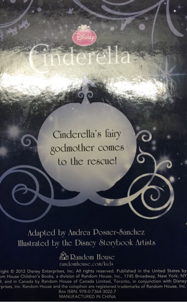 Disney Cinderella: Bibbidi Bobbidi Books - Andrea Posner-Sanchez (Random House Children’s Books - Hardcover) book collectible [Barcode 9780736430227] - Main Image 2