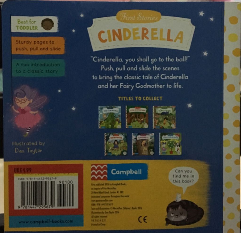 Kids-First Stories Cinderella - Campbell (Campbell Books - Hardcover) book collectible [Barcode 9781447295679] - Main Image 2