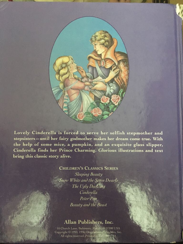 Cinderella - Rochelle Larkin (Allan Publishers, Inc.) book collectible - Main Image 2