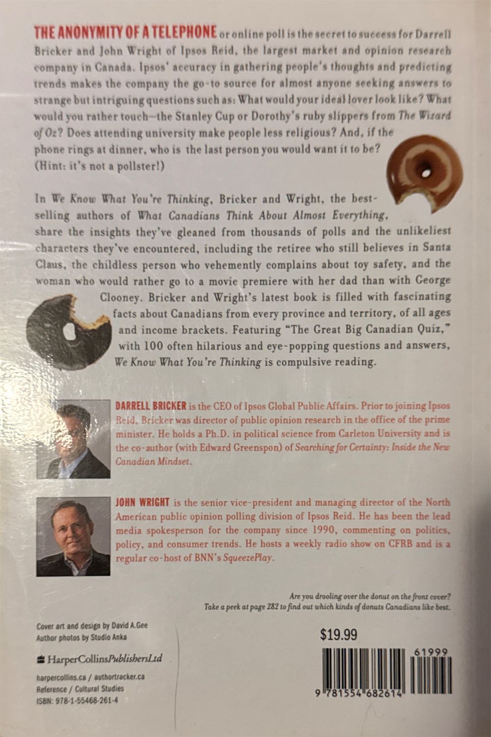 We Know What Youre Thinking - Darrell Bricker (HarperCollins) book collectible [Barcode 9781554682614] - Main Image 2