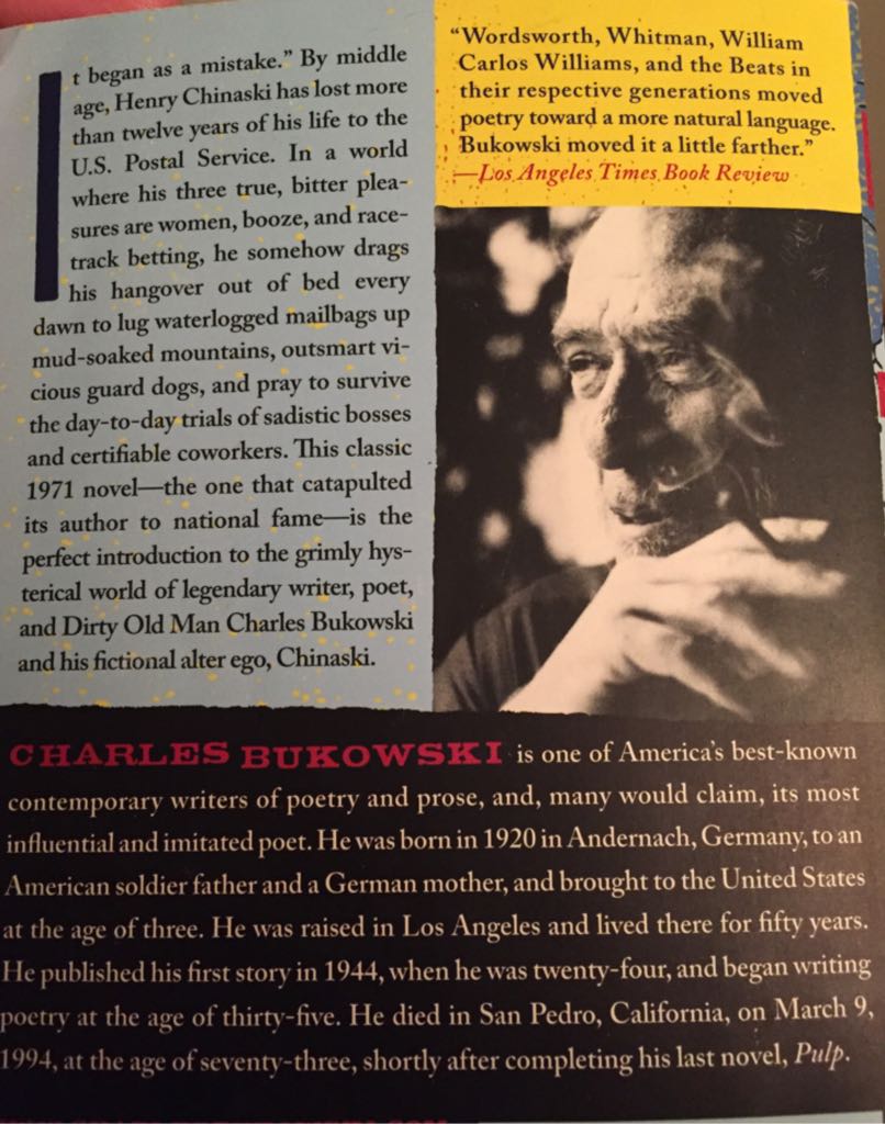 Post Office - Charles Bukowski (Harper Collins - Paperback) book collectible [Barcode 9780061177576] - Main Image 2