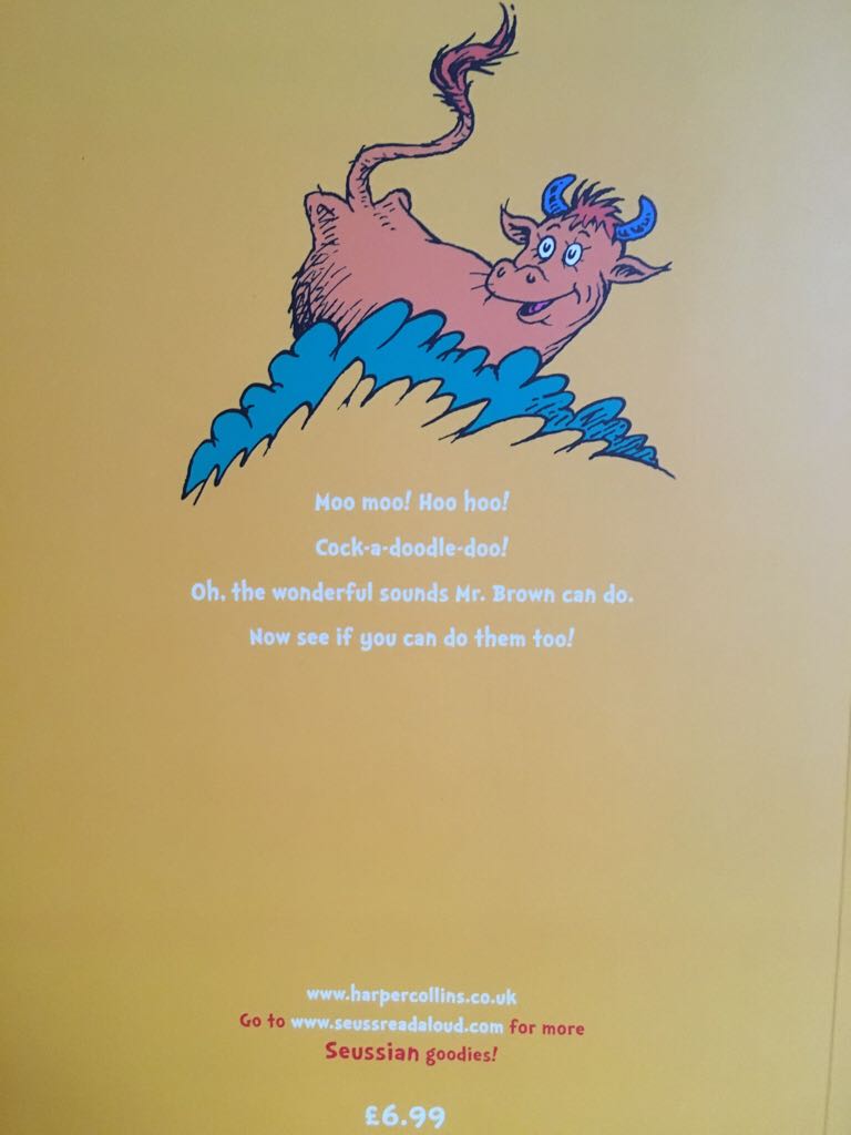 Mr. Brown Can Moo! Can You? - Dr. Seuss (Harper Collins - Paperback) book collectible [Barcode 9780007923410] - Main Image 2