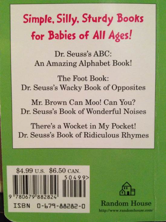 Dr. Seuss: Mr. Brown Can Moo! Can You? - Dr. Seuss (Random House - Board Book) book collectible [Barcode 9780679882824] - Main Image 2
