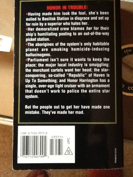 On Basilisk Station - David Weber (Baen Books - Paperback) book collectible [Barcode 9780743435710] - Main Image 2