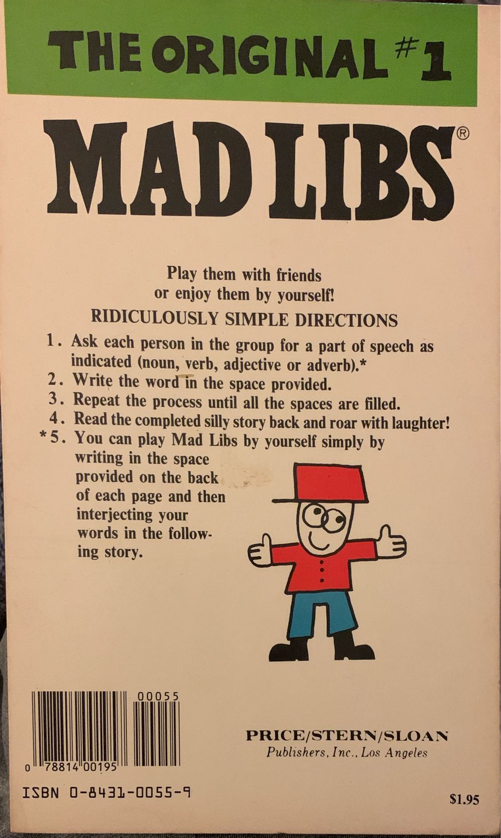 Mad Libs: The Original #1 - Roger Price (Price/Stern/ Sloan Publishers, Inc. - Paperback) book collectible [Barcode 9780843100556] - Main Image 2