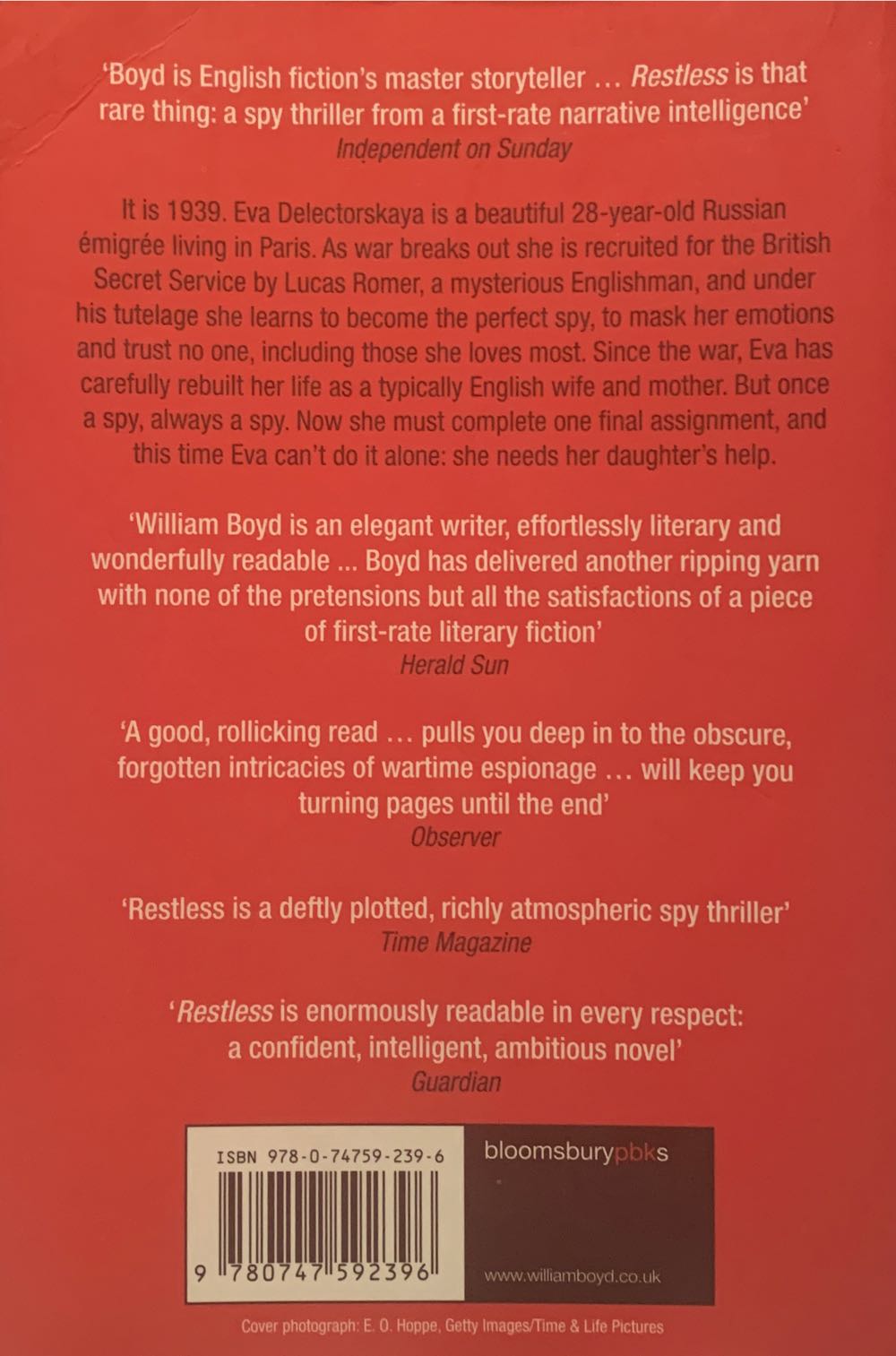 Restless - William Boyd (Bloomsbury Publishing - Audiobook) book collectible [Barcode 9780747592396] - Main Image 2